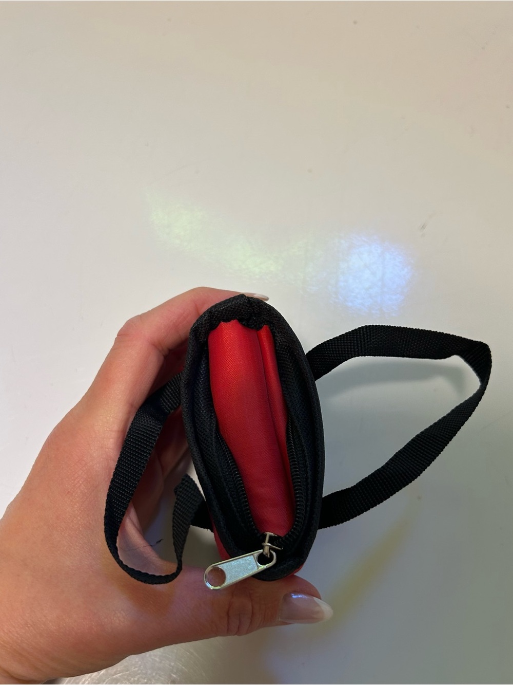 Trader Joe's Red Mini Tote Bag With Large Tote Bag Inside - Picture 6 of 7